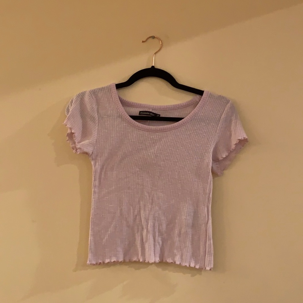 light pink shirt from Abercrombie